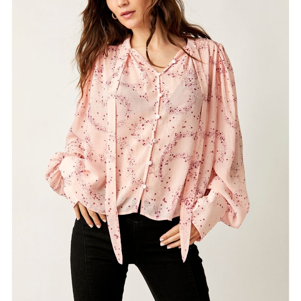 FREE PEOPLE Stars Align Printed Top / Ballet Combo
